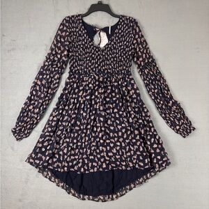 Free People Floral Open Back Dress